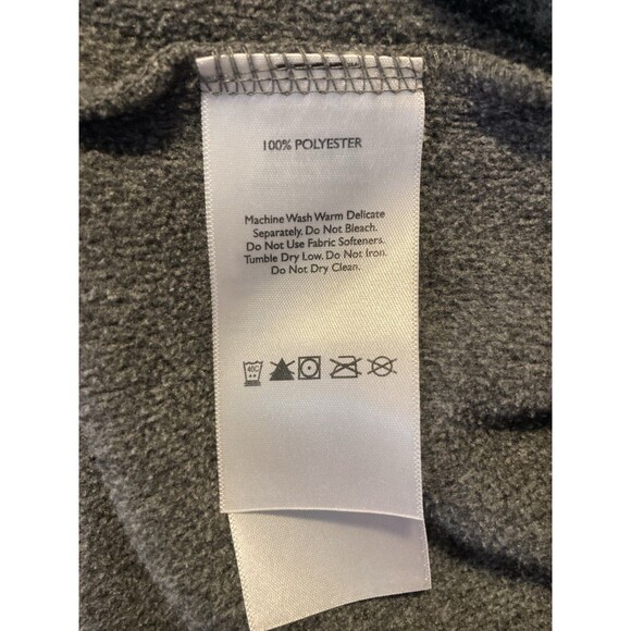 Eddie Bauer First Ascent Quarter Zip Heather Gray Mens Large Pullover Zip Pocket - Picture 7 of 7